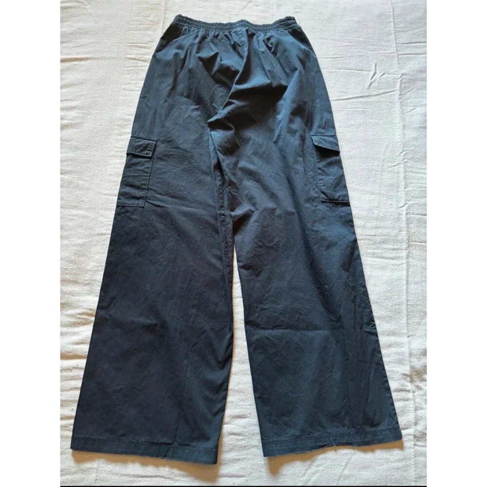 Gymshark Black Cotton Cargo Pants
